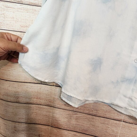 New With Tags Laurie Felt TENCEL Button-Front Shirt Tie Dyed Plus Size 3X - Picture 5 of 16